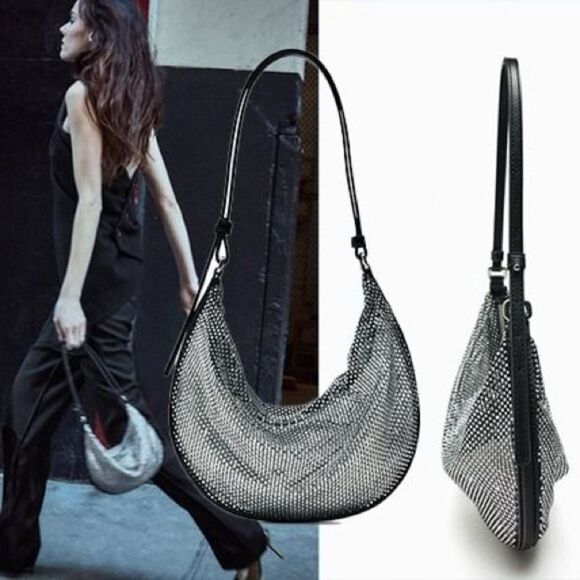 ZARA SPARKLY SHOULDER BAG - Picture 4 of 11